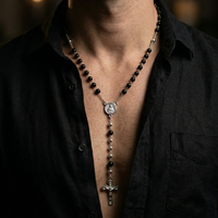 Thumbnail for Rosario con Ónix — Plata 950