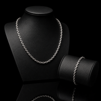 Thumbnail for Set Forcet — 950 Silver Chain and Bracelet - 4MM