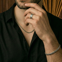 Thumbnail for Set Espiga 2mm — Cadena y Pulsera Plata 950