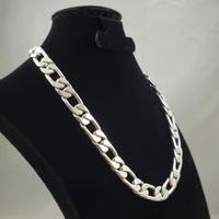 Thumbnail for Cadena de Plata ley 950 1x1 13mm 60cm