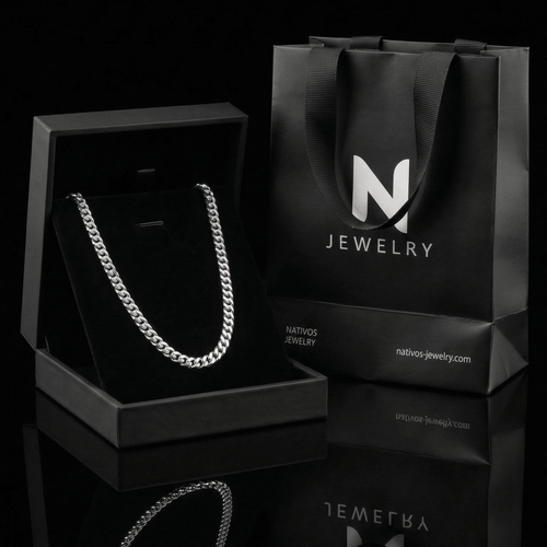 Cadena Lomo de Corvina de Plata 950 para Hombre 3mm - nativosjewelry