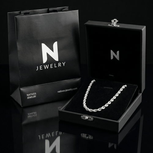 Cadena Rope 3 mm — Plata 950 - nativosjewelry