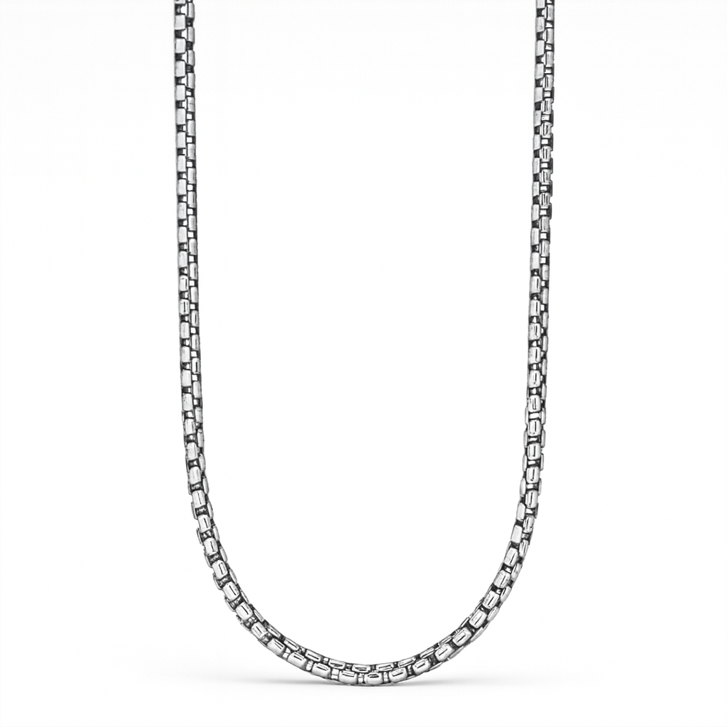 Cadena Box 2 mm — Plata 950