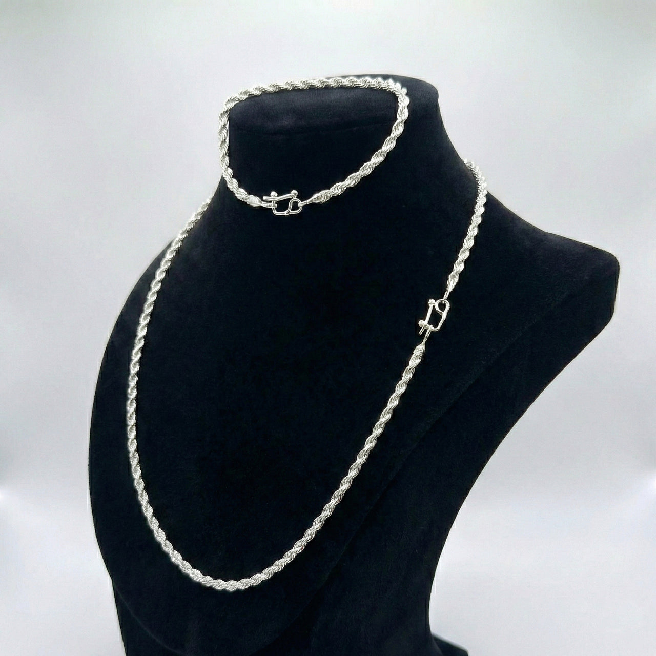 Rope chain and bracelet