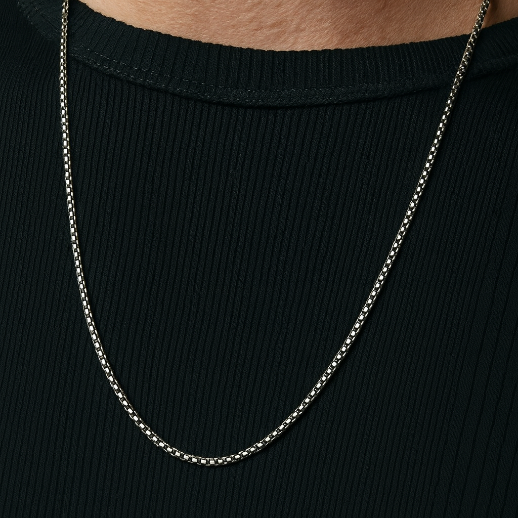 Cadena Box 2 mm — Plata 950