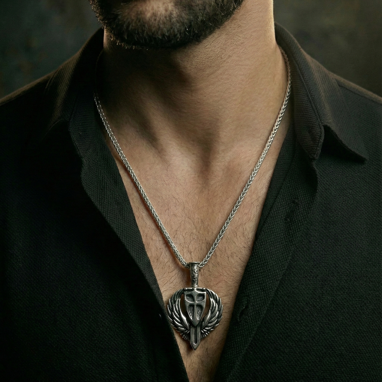 Warrior of Faith – Archangel Michael Shield Pendant