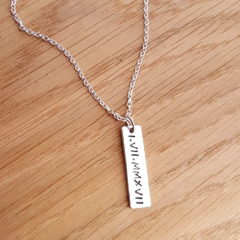 Collar y placa personalizada Plata 950