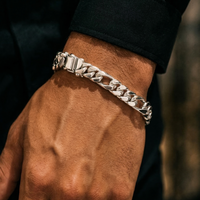 Thumbnail for Figaro Fortaleza 9mm — Silver Bracelet 950 (21cm)