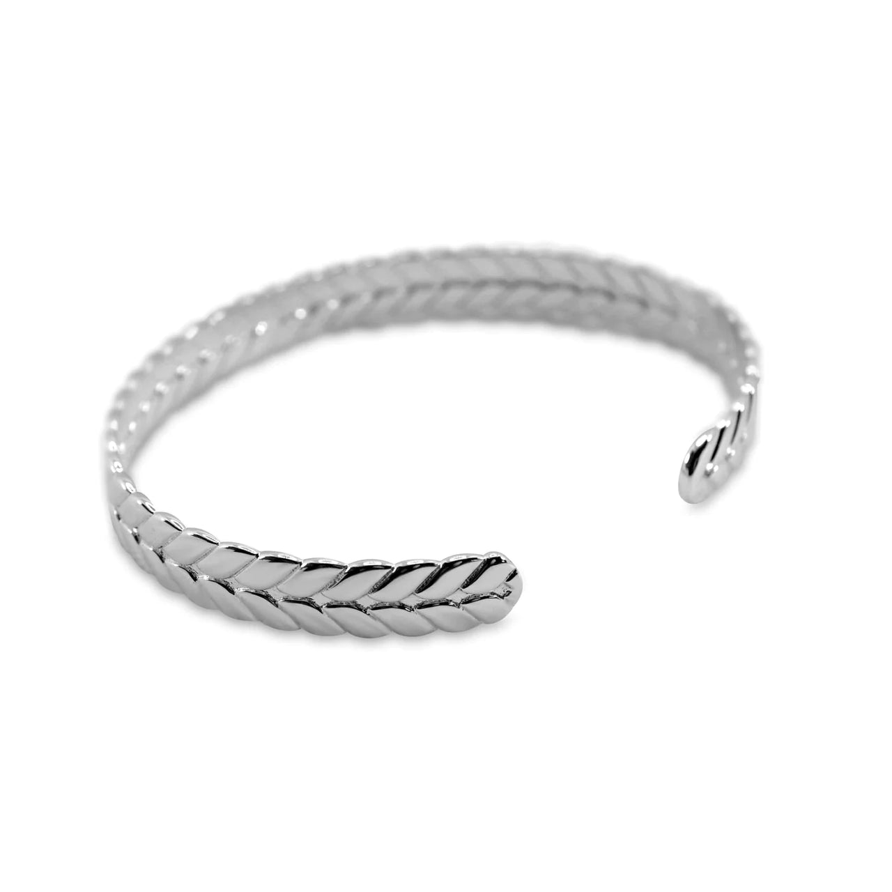 Brazalete crown Laurel de Plata 950