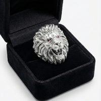 Thumbnail for Anillo León de Plata 950 – Predator