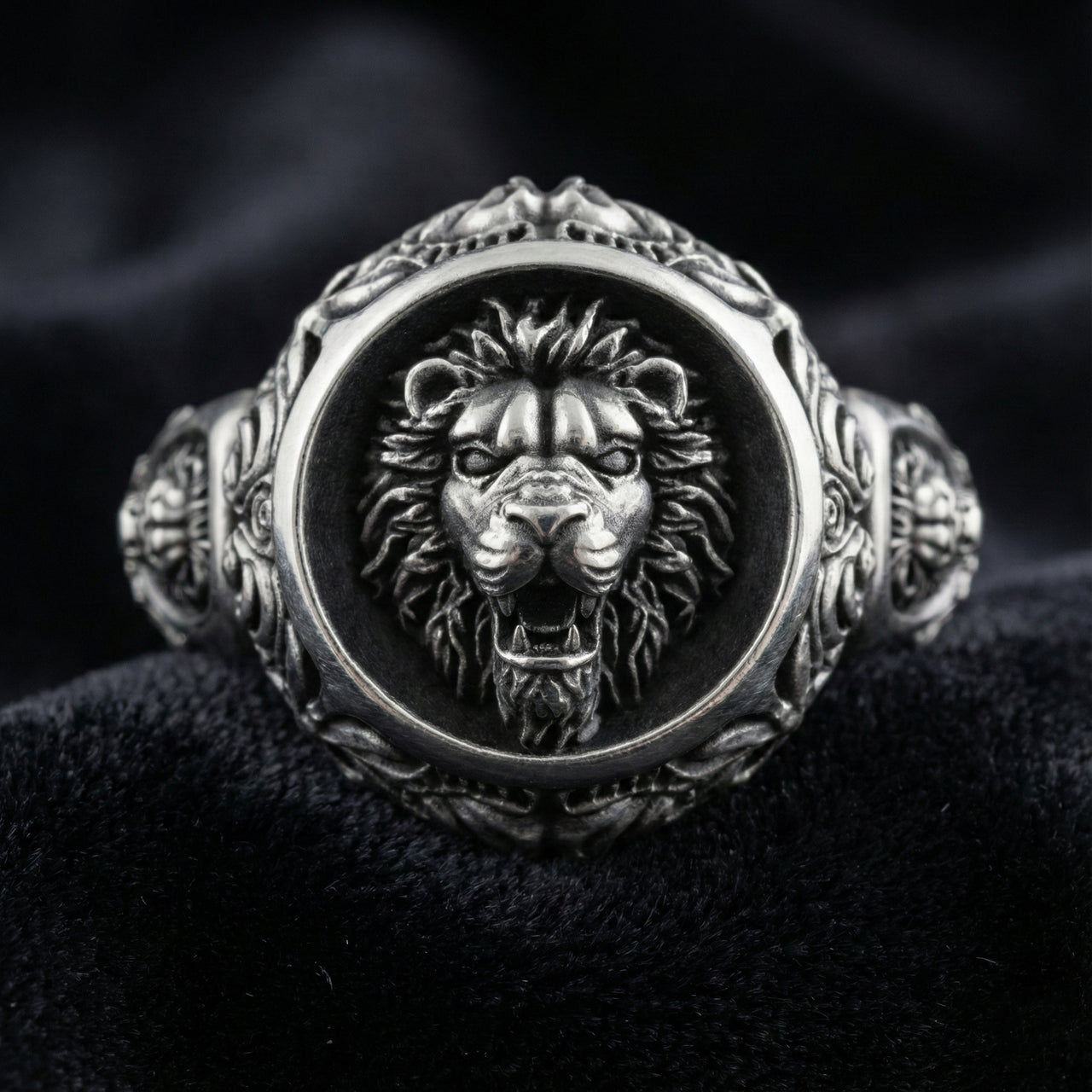 Anillo León Guardián en Plata 950