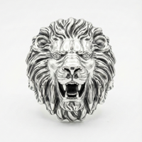 Thumbnail for Anillo León de Plata 950 – Predator