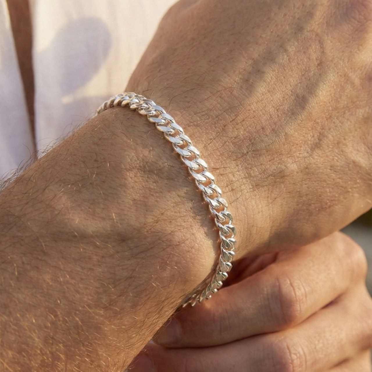 Set Lomo de Corvina 6 mm – Cadena + Pulsera de Plata 950