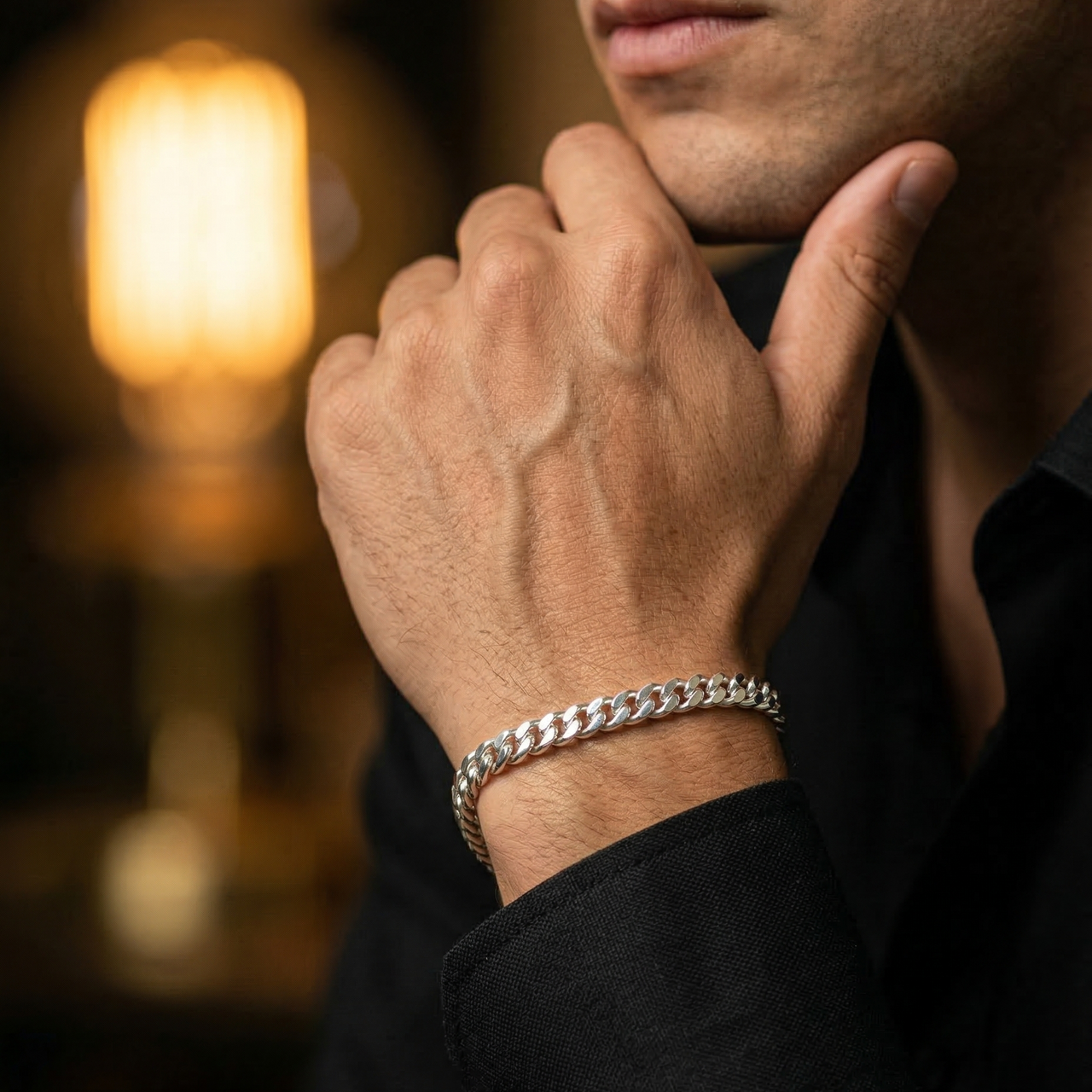 Miami Clean 5mm — Silver Cuban Bracelet 999 (21cm)