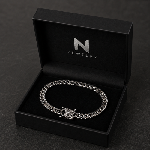 Cuban Elegance 6mm — Silver Cuban Bracelet 999 (21cm) 