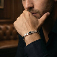 Thumbnail for Miami Distinción Ónix — 6mm Silver Cuban Bracelet 950