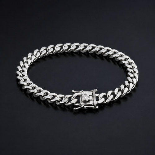 Cuban Elegance 6mm — Silver Cuban Bracelet 999 (21cm) 