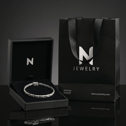Pulsera Mónaco Sutil 3mm — Plata 950 para Hombre