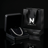 Thumbnail for Cadena Mónaco de Plata ley 950 3mm