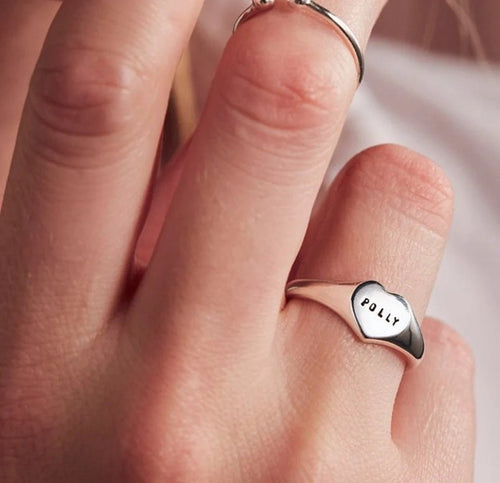 Anillo Heart Personalizado - nativosjewelry