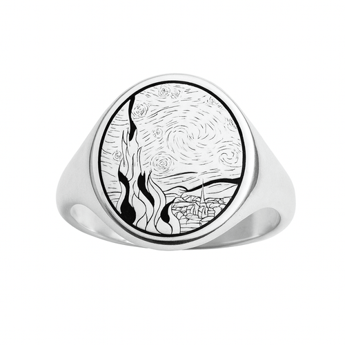 Anillo La Noche Estrellada - nativosjewelry