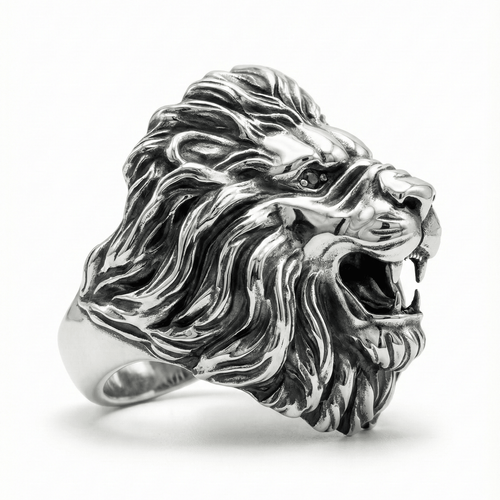 Anillo León de Plata 950 – Predator - nativosjewelry
