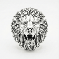 Thumbnail for Anillo León de Plata 950 – Predator - nativosjewelry