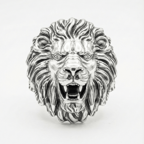 Anillo León de Plata 950 – Predator - nativosjewelry