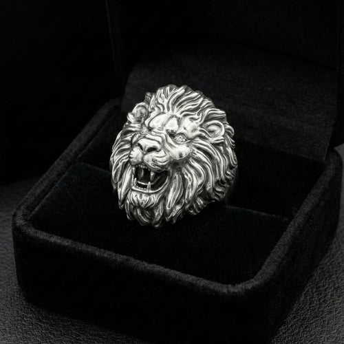 Anillo León de Plata 950 – Predator - nativosjewelry
