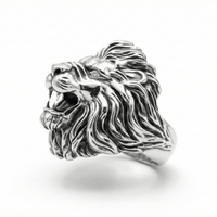 Thumbnail for Anillo León de Plata 950 – Predator - nativosjewelry