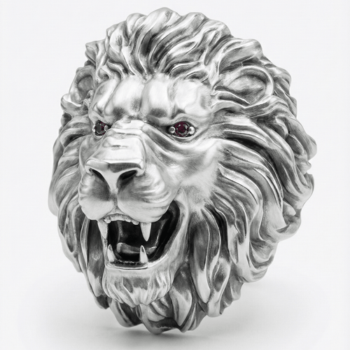 Anillo León de Plata 950 – Predator - nativosjewelry