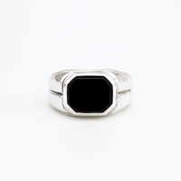 Thumbnail for Anillo Box Onyx - Plata 950 - nativosjewelry