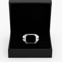 Thumbnail for Anillo Box Onyx - Plata 950 - nativosjewelry