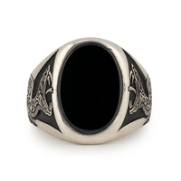 Thumbnail for Anillo Onix Snake Oval - Plata 950 - nativosjewelry