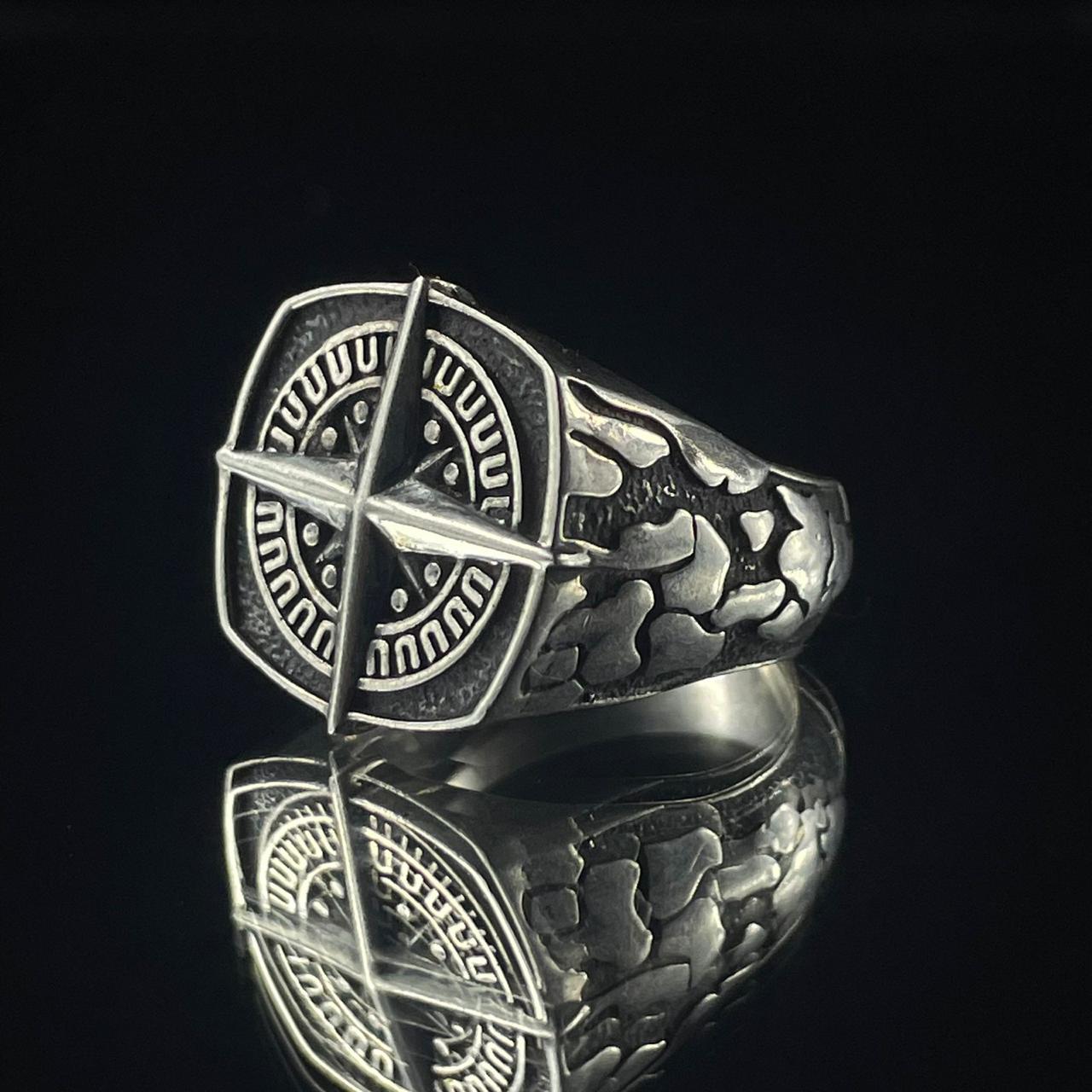 Compass — Anillo Plata 950 - nativosjewelry