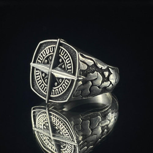 Compass — Anillo Plata 950 - nativosjewelry