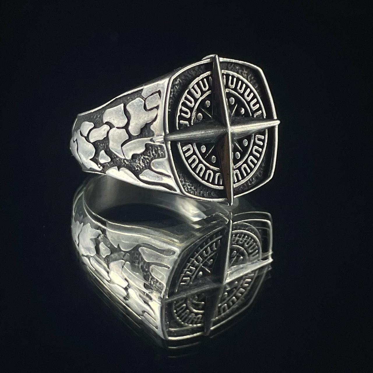 Compass — Anillo Plata 950 - nativosjewelry