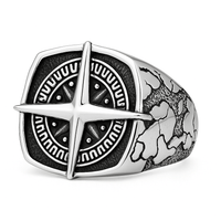 Thumbnail for Compass — Anillo Plata 950 - nativosjewelry