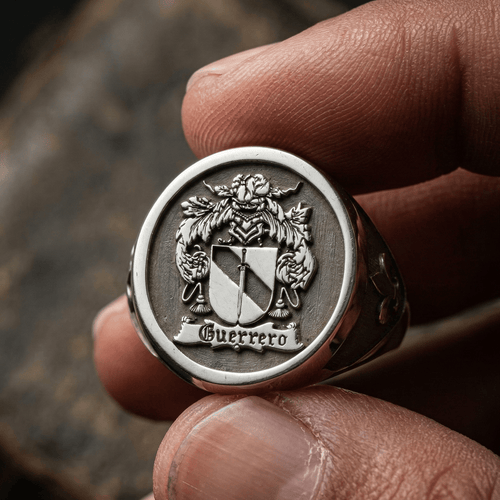 Anillo Escudo Legado — Family Crest Ring Silver 950 - nativosjewelry