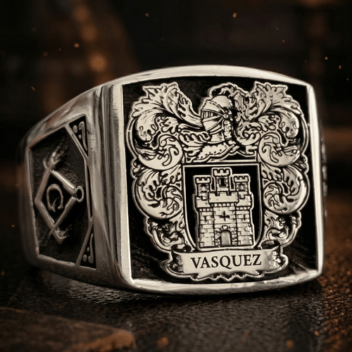 Anillo Escudo Legado — Family Crest Ring Silver 950 - nativosjewelry