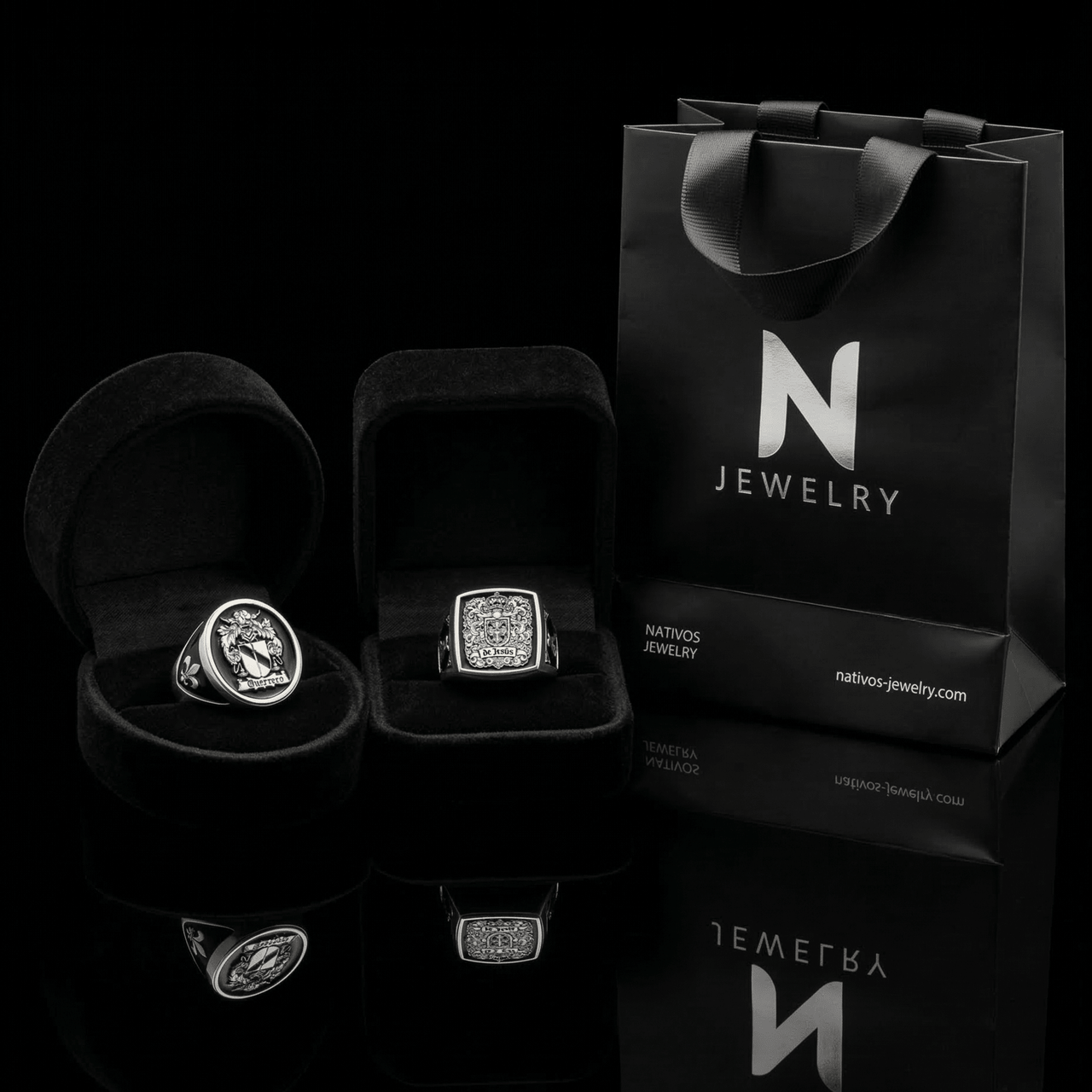 Anillo Escudo Legado — Family Crest Ring Silver 950 - nativosjewelry