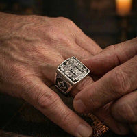 Thumbnail for Anillo Escudo Legado — Family Crest Ring Silver 950 - nativosjewelry