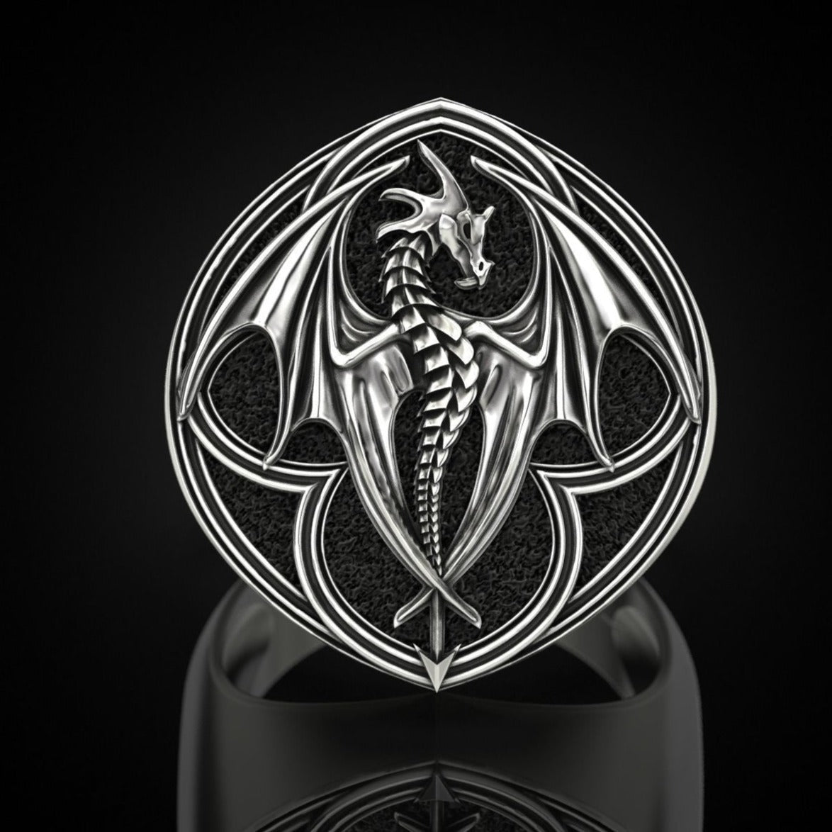 Dragón — Anillo Plata 950 - nativosjewelry
