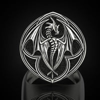 Thumbnail for Dragón — Anillo Plata 950 - nativosjewelry