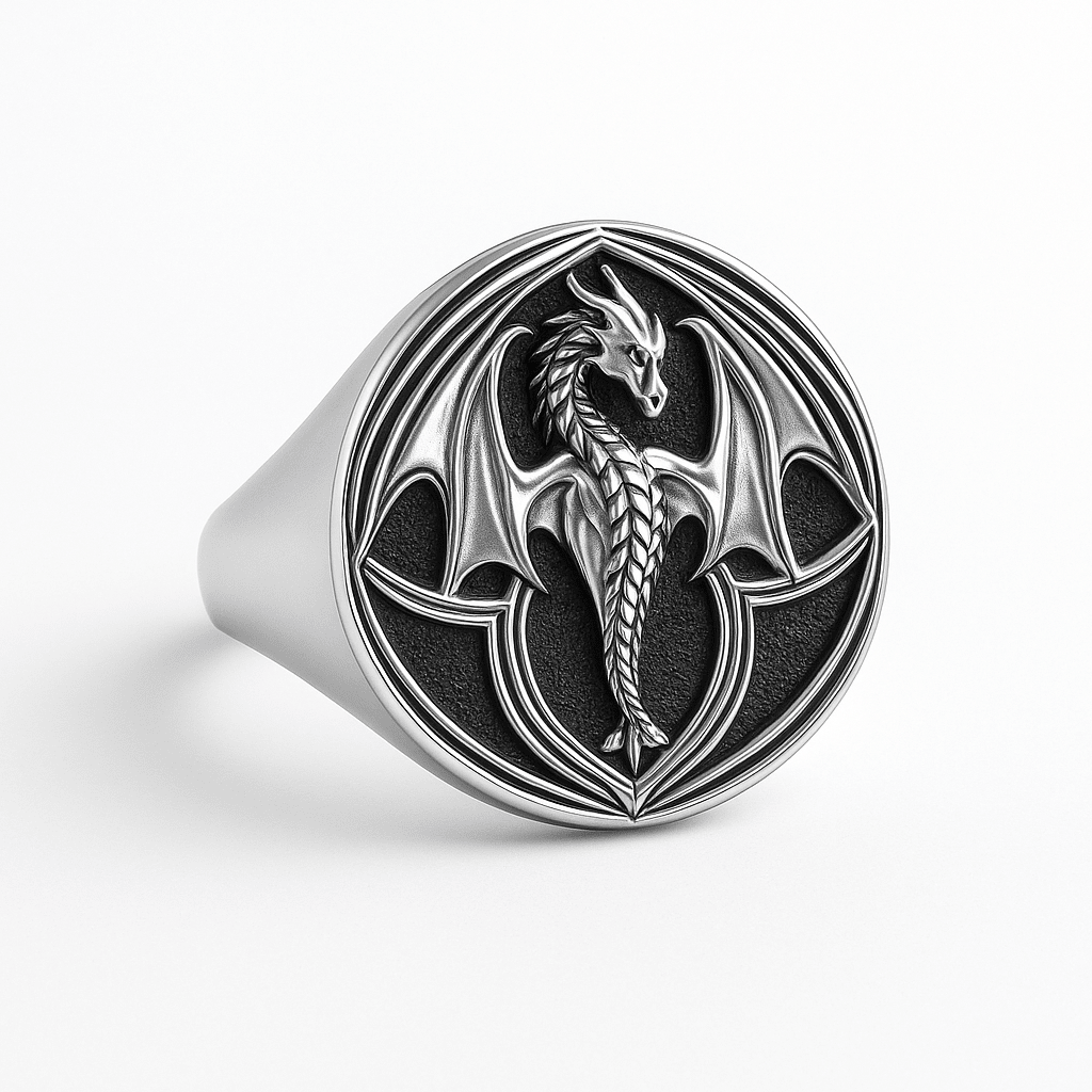 Dragón — Anillo Plata 950 - nativosjewelry