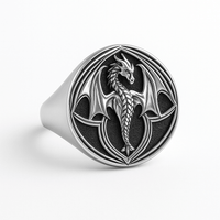 Thumbnail for Dragón — Anillo Plata 950 - nativosjewelry
