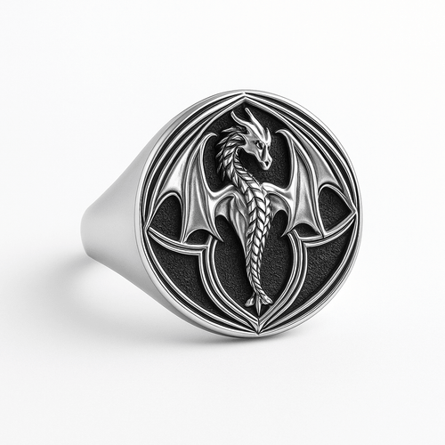 Dragón — Anillo Plata 950 - nativosjewelry