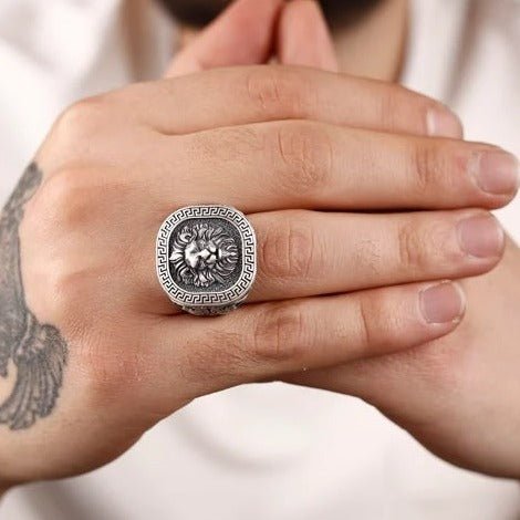León de Crin — Anillo Plata 950 - nativosjewelry