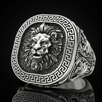 Thumbnail for León de Crin — Anillo Plata 950 - nativosjewelry