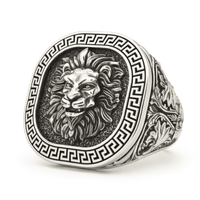 Thumbnail for León de Crin — Anillo Plata 950 - nativosjewelry